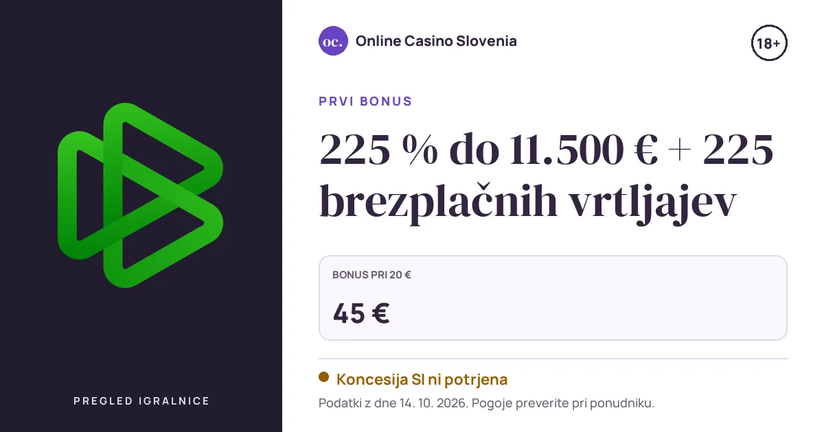 Bonus Bets.io Casino: 225 % do 11.500 € + 225 brezplačnih vrtljajev