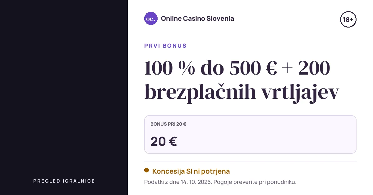 Bonus Joker8 Casino: 100 % do 500 € + 200 brezplačnih vrtljajev