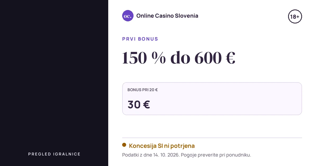 Bonus Martin Casino: 150 % do 600 €