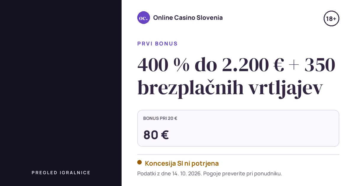 Bonus SpinMills Casino: 400 % do 2.200 € + 350 brezplačnih vrtljajev